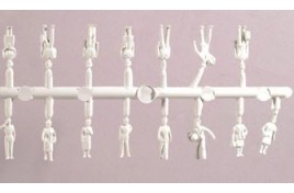 Army, Navy & RAF Personnel 15 Pieces (unpainted) OO Scale