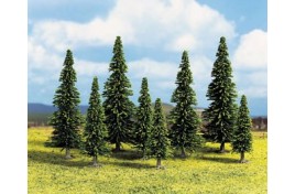 Spruce Trees Assorted Pack of 25 N, OO/HO Scales