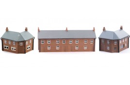 Town Set - Includes Terraced Houses, Corner Shop & Corner Pub Plastic Kits N Scale 