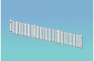 GWR Station Fencing Ramps & Gates Sections- White OO Scale
