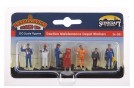 Traction Maintenance Depot Workers x 6 & Tools OO Scale