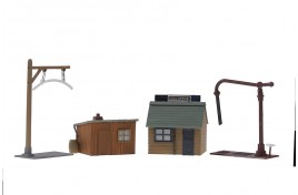 Platelayer's Hut, Coal Shed Water Crane & Loading Gauge Plastic Kit