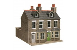 Stone Terraced Houses Card Kit OO Scale