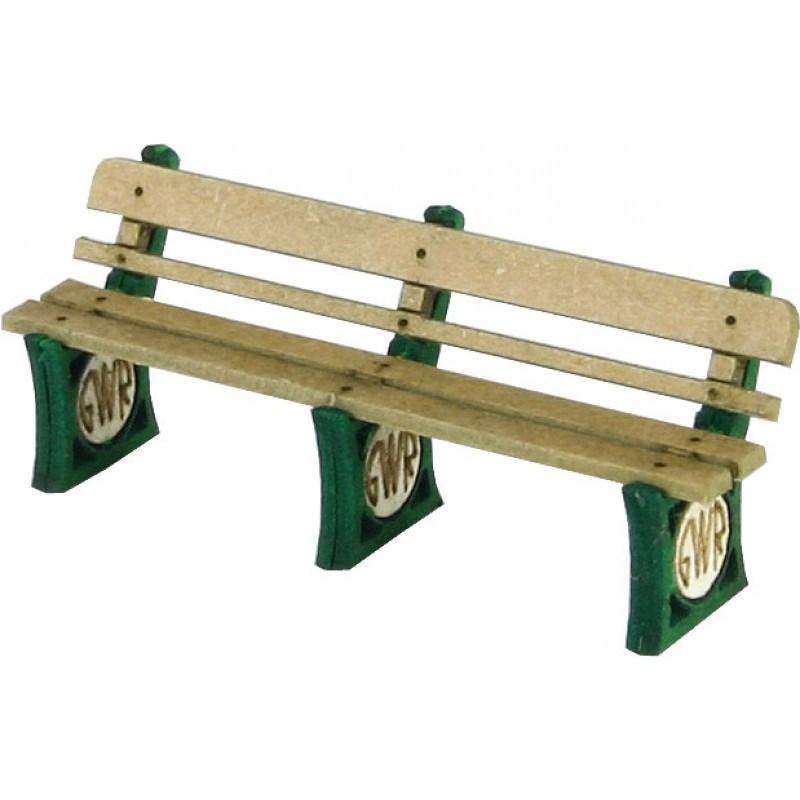 GWR Station Bench Seats x 4 Laser Cut Kit OO Scale