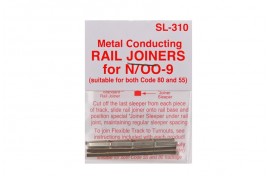 SL-310 Metal Rail Joiners Code 80 or 55 N Gauge
