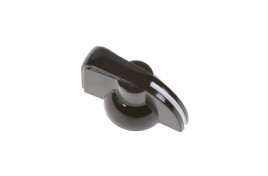 Black Pointer Control Knob 6mm D Spindle Fitting