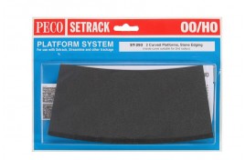 Platform System Curved Unit Stone Edging (pack of 2) Plastic Kit OO Scale