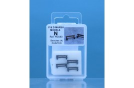 Benches Pack of 4 N Scale