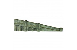 Stone Style Tapered Retaining Walls x 2 Card Kit N Scale