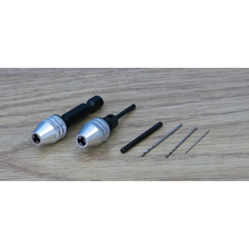 Professional Micro Chuck Set with 3 x HSS Twist Drills