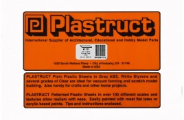 PSSS101 91101 Plain White Styrene Sheet 0.010