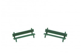 Platform Seats - Green Pack of 12 OO Scale